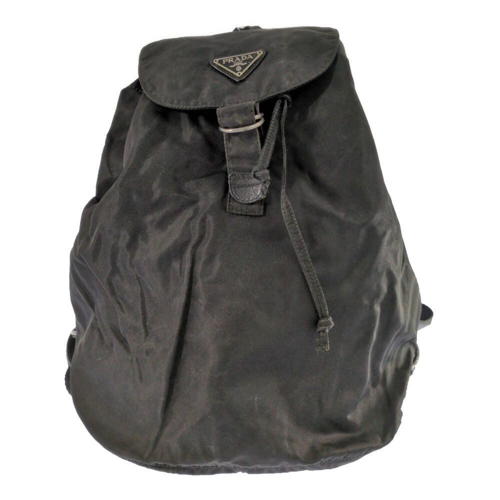 Prada Nylon Vela Backpack Black