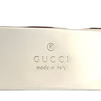 Gucci Interlocking Reversible Leather Brown Black Belt Silver — view 2