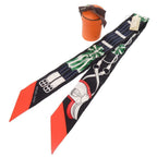 Hermes Twill Jumping Scarf Silk Black