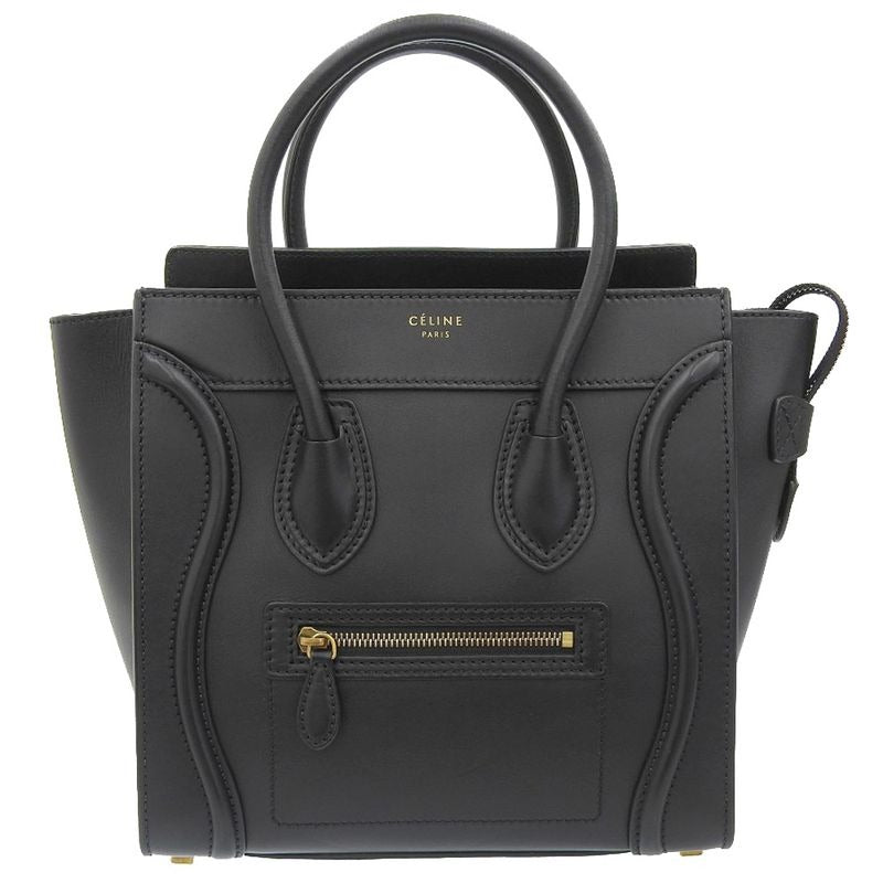 Celine Luggage Micro Shopper Handbag