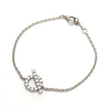 Hermes Bracelet Finesse 18k White Gold Silver