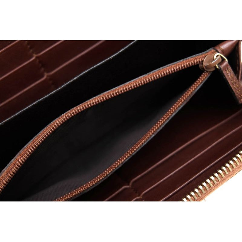 Gucci Long Wallet Men Leather Brown 0416 GG Diamante with Coin Purse — view 7