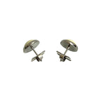 Hermes Eclipse Round Earrings Metal Small Items Silver Ivory — view 4