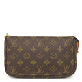 Louis Vuitton Pouch Pochette Accessoires Monogram Canvas Gold Vintage Handbag