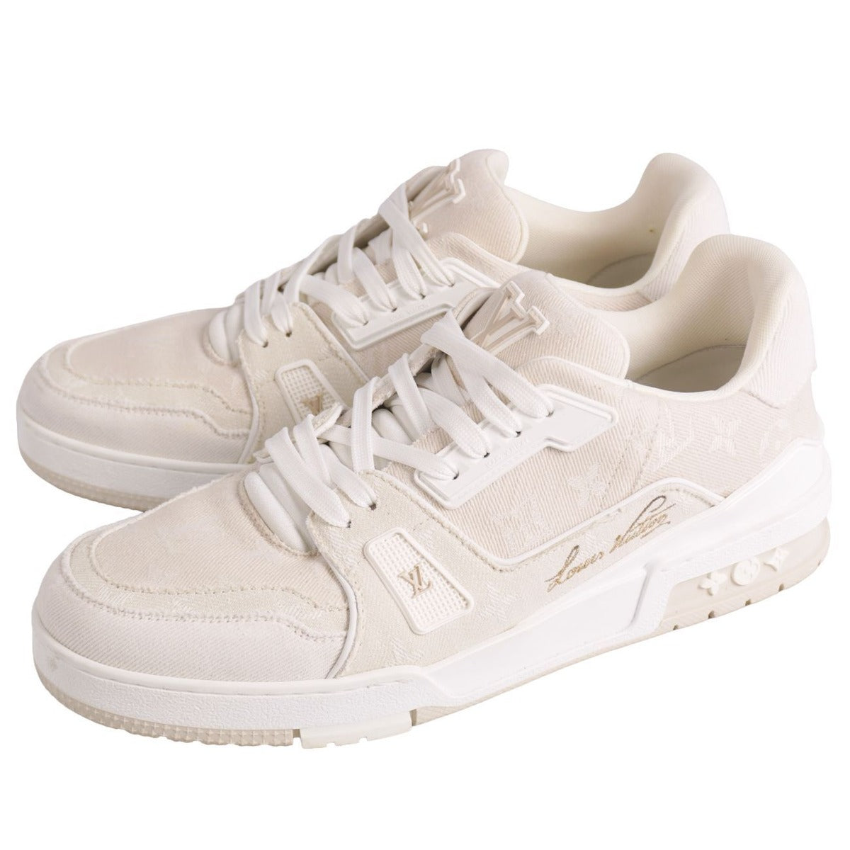 Hermes Sneakers LV Trainer Line Denim Monogram — view 2