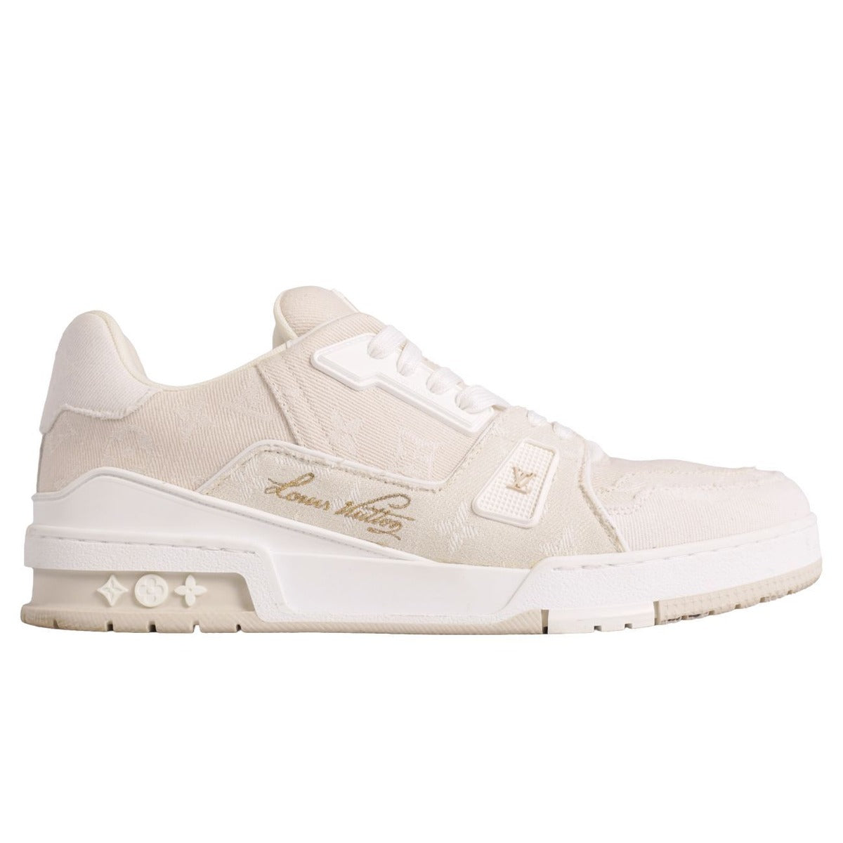 Hermes Sneakers LV Trainer Line Denim Monogram — view 6