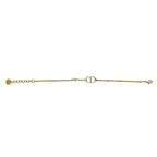 Dior CD Logo Faux Pearl Chain Bracelet Gold — view 5