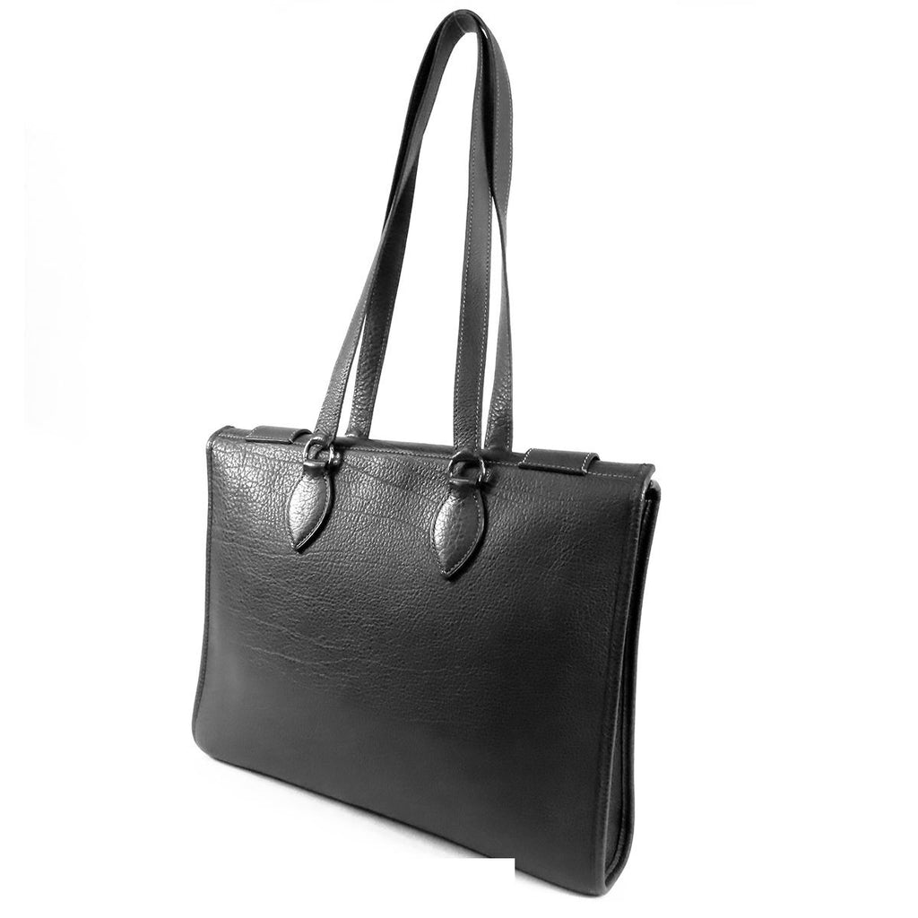 Hermes Cabas 35 Graphite Silver Ardennes Tote Shoulder Bag — view 2
