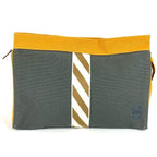 Hermes Clutch Bag Gimetou GM Cotton Gray