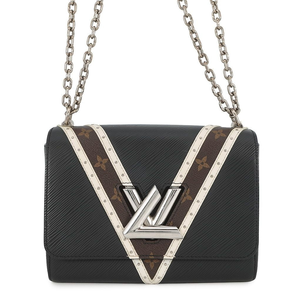 Louis Vuitton Shoulder Bag Epi Monogram Twist MM 2-Way Black Noir
