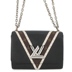 Louis Vuitton Shoulder Bag Epi Monogram Twist MM 2-Way Black Noir