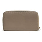 Fendi Long Wallet Women Leather Gray 8 M0374 Selleria — view 2