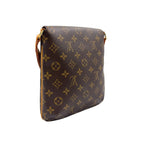 Louis Vuitton Musette Salsa Short Strap Monogram Leather Brown Shoulder Bag Gold — view 2
