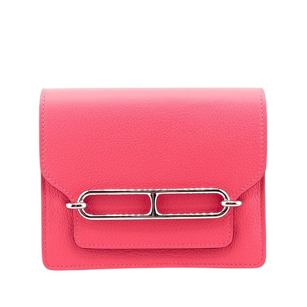 Hermes Lowris Slim Wallet Bifold Pink