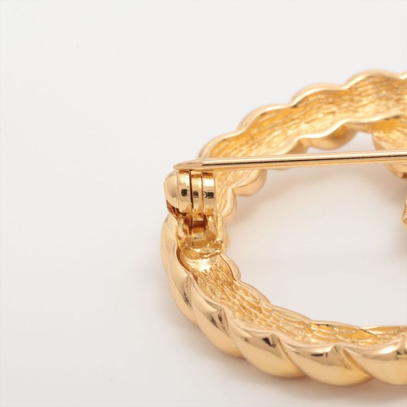 Christian Dior Brooch GP And Rhinestone — view 5