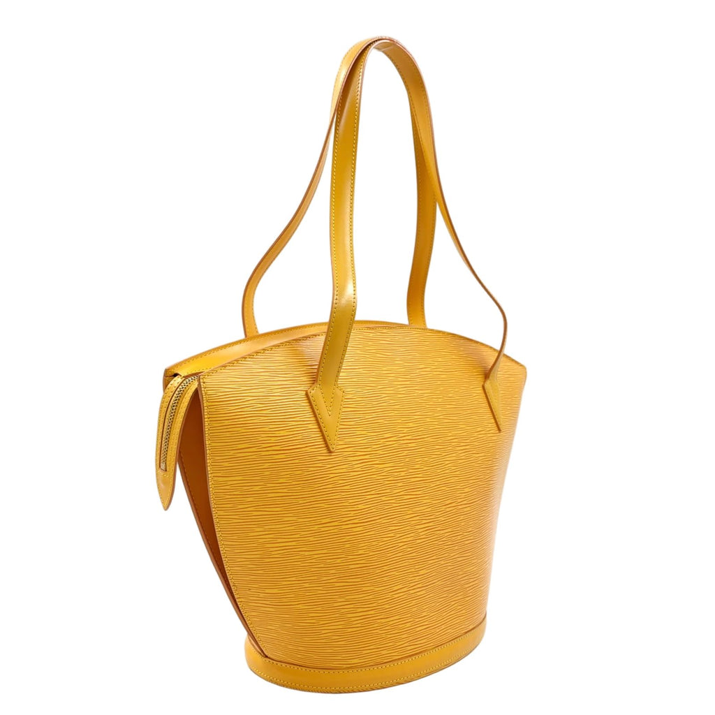 Louis Vuitton Saint Jacques Shopping Epi Tassili Yellow Leather Shoulder — view 2