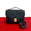 Louis Vuitton Pochette Metis MM Monogram Empreinte Leather Shoulder Bag Handbag