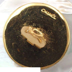 Chanel Earrings CC Logo Gold Black White Metal Shell Plastic — view 4