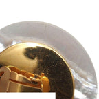 Chanel Earrings CC Logo Gold Black White Metal Shell Plastic — view 7