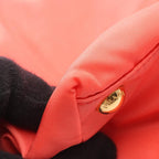 Prada Tote Tessuto Orange Nylon Patent Triangle Logo Ribbon — view 6