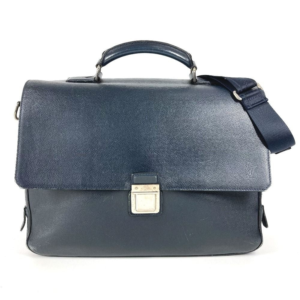 Louis Vuitton Business Bag Vasili GM Taiga Leather Bolt Navy Bol