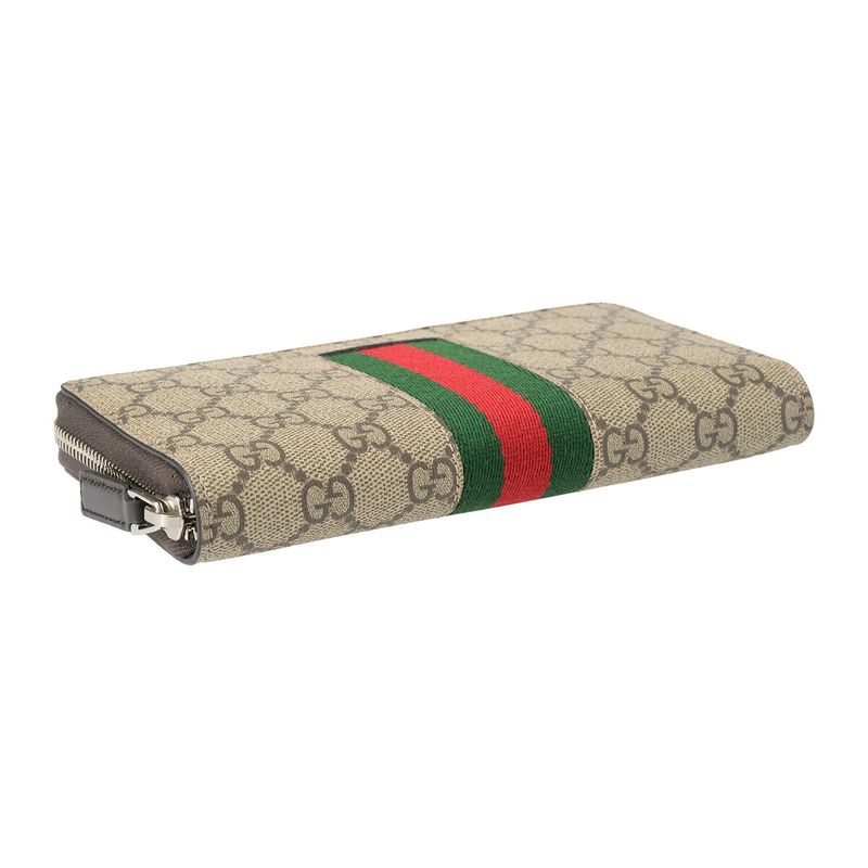 Gucci Long Wallet GG Supreme Beige Multi — view 3