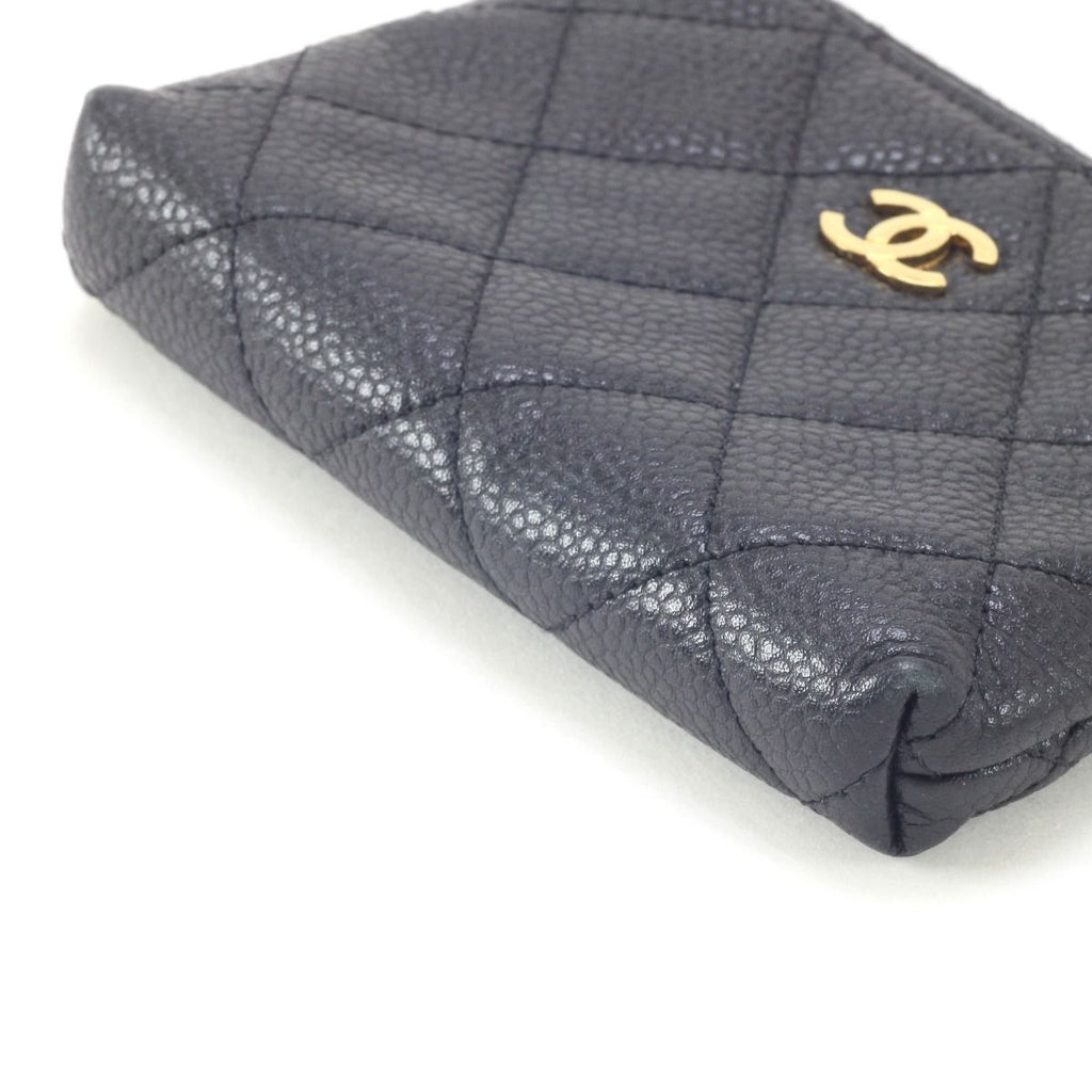 Chanel Wallet Coin Case Caviar Leather Black Ring — view 6