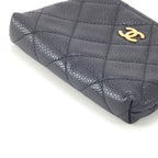 Chanel Wallet Coin Case Caviar Leather Black Ring — view 6