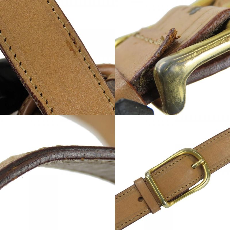 Celine Shoulder Bag Macadam Leather Brown Gold Hardware Crossbody — view 6