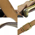 Celine Shoulder Bag Macadam Leather Brown Gold Hardware Crossbody — view 6