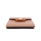 Celine Chain Shoulder Bag Crossbody Mobile Pouch Shiny Calfskin Brown — view 4