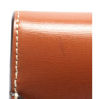 Celine Chain Shoulder Bag Crossbody Mobile Pouch Shiny Calfskin Brown — view 7