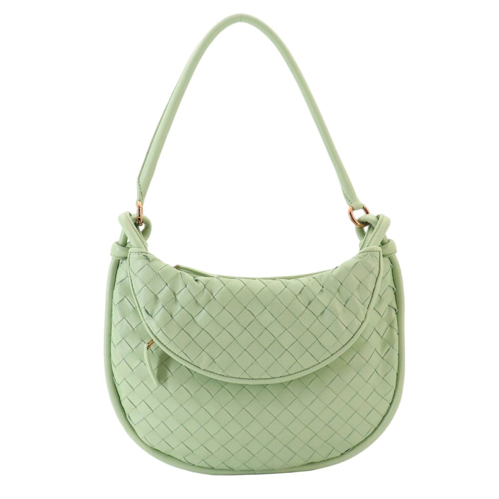 Bottega Veneta Intrecciato Gemelli Shoulder Bag Leather