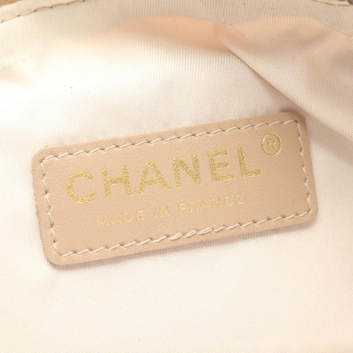 Chanel Shoulder Bag New Travel Line Beige Leather New — view 4