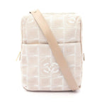 Chanel Shoulder Bag New Travel Line Beige Leather New