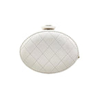 Chanel Shoulder Bag Vanity Mini Quilted Lambskin Chain White — view 5