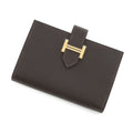 Hermes Card Case Bearn Mini Coin Purse Bible Gold Vo Madame