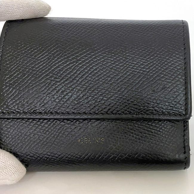 Celine Trifold Wallet Black — view 7