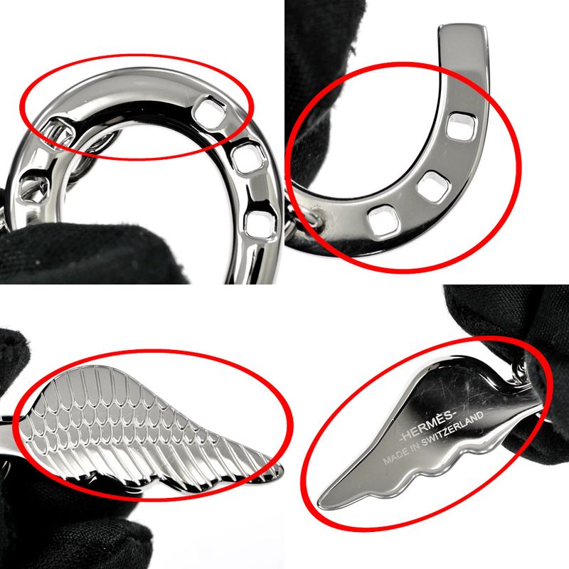 Hermes Key Holder Bon Voyage Silva Hardware Ring Missing — view 7