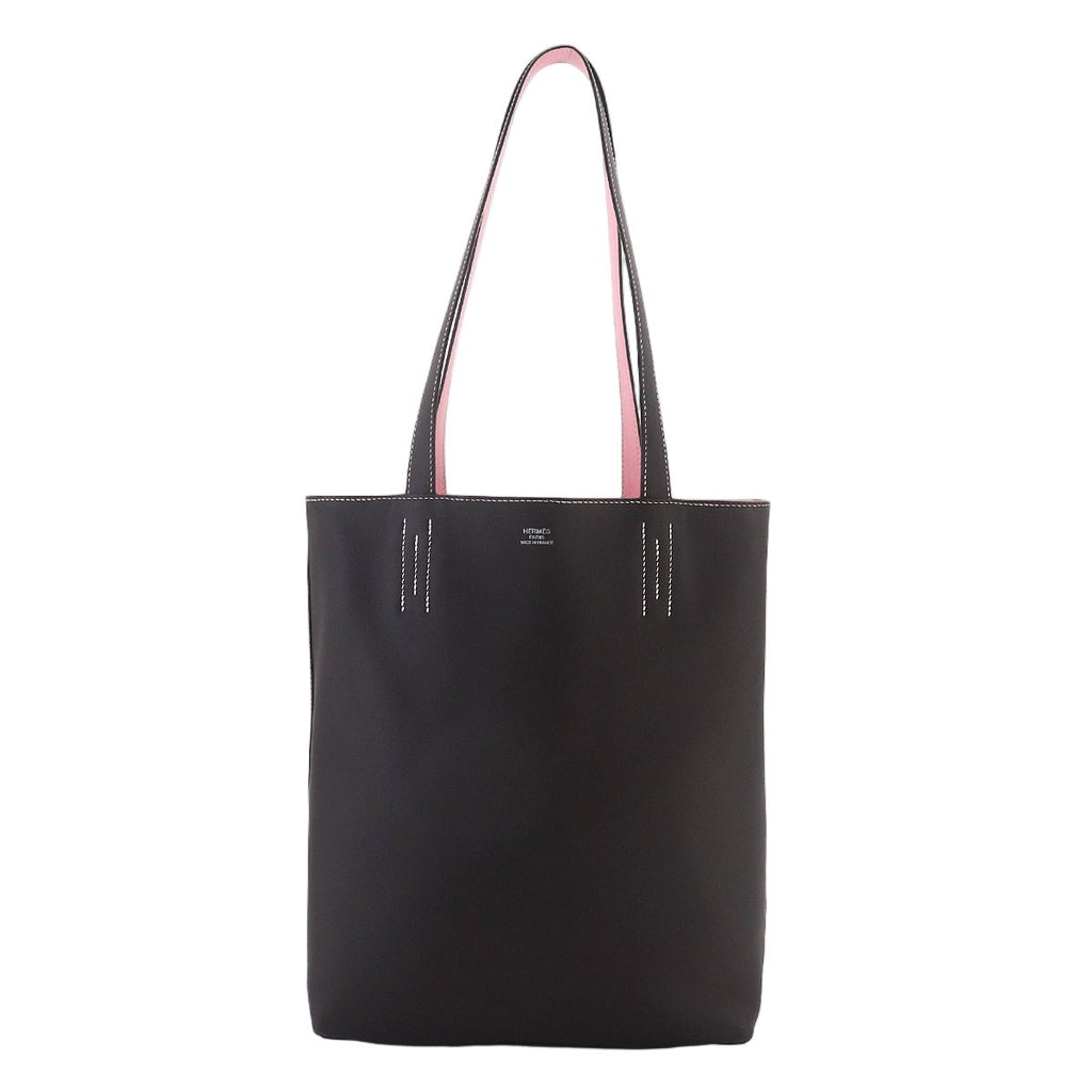Hermes Neo Double Sens 35 Reversible Tote Swift Ebene Rose Sakura