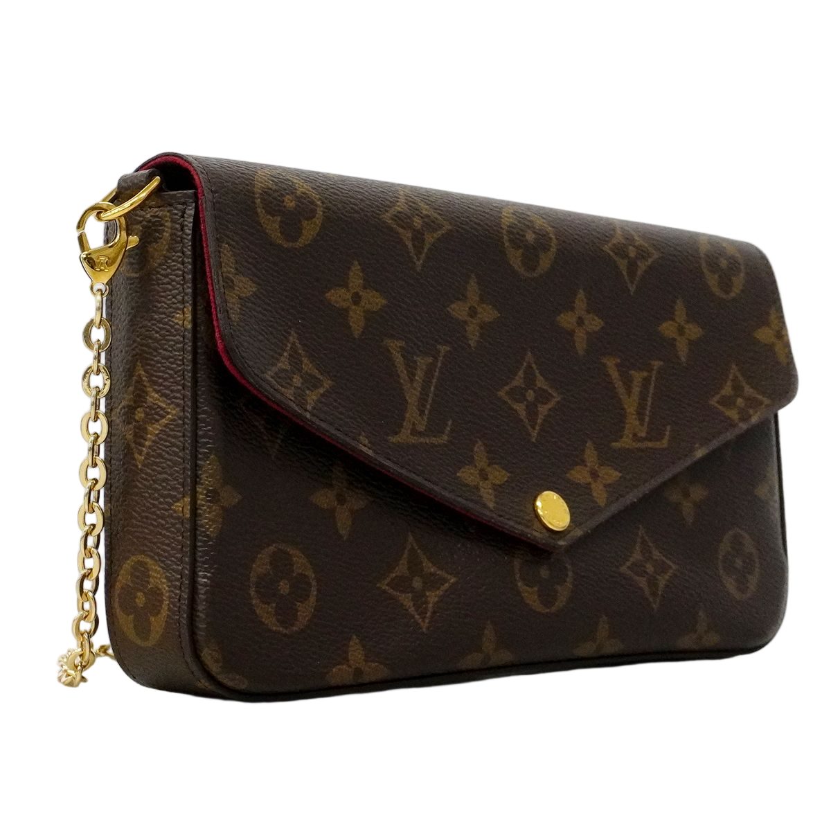 Louis Vuitton Shoulder Wallet Monogram Pochette Felicity Fuchsia — view 2