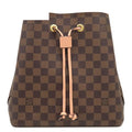 Louis Vuitton Shoulder Bag Neo Noe Damier Canvas Venus Gold Brown Pink Ebene