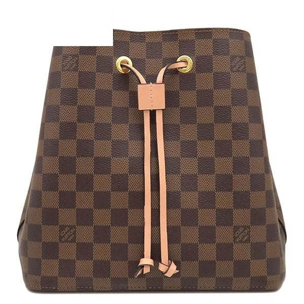 Louis Vuitton Shoulder Bag Neo Noe Damier Canvas Venus Gold Brown Pink Ebene