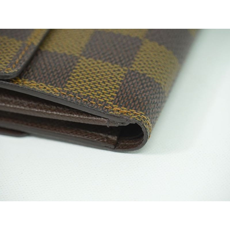 Louis Vuitton Porte Monnaie Bier Cult Cles Di Damier Ebene Fold Wallet — view 6