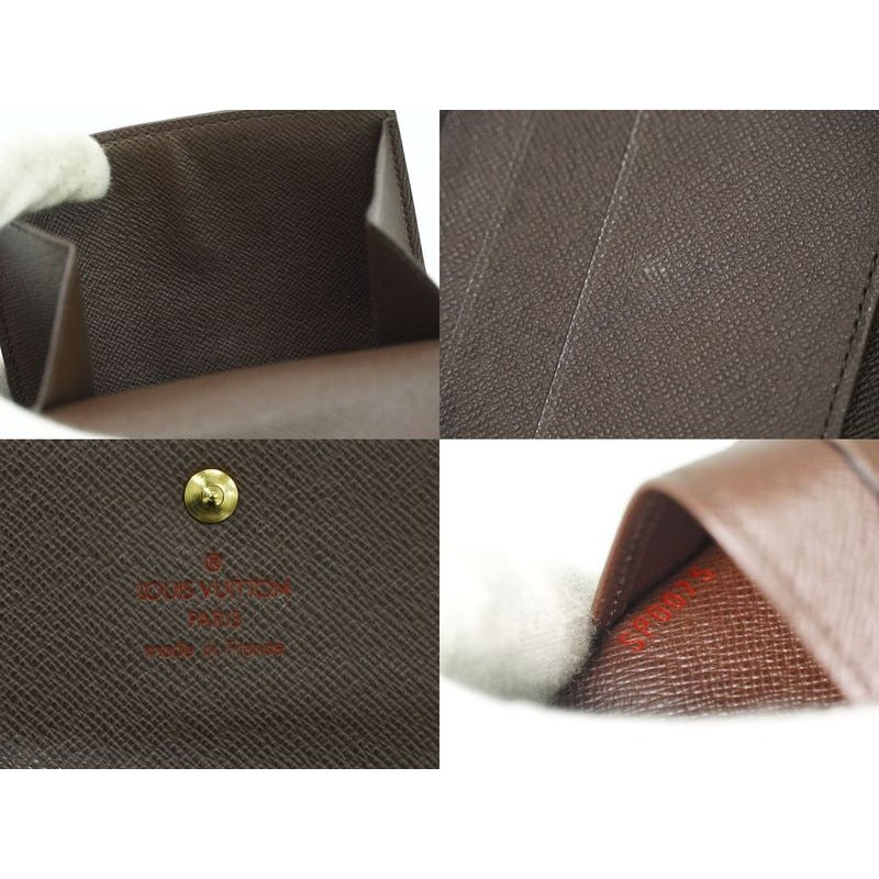 Louis Vuitton Porte Monnaie Bier Cult Cles Di Damier Ebene Fold Wallet — view 9