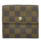 Louis Vuitton Porte Monnaie Bier Cult Cles Di Damier Ebene Fold Wallet