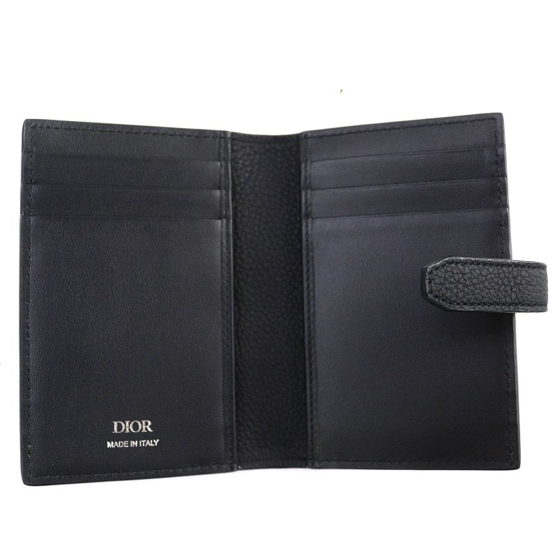 Dior 2 ken Normandie Logo Leather Card Holder — view 6
