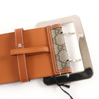 Gucci GG Supreme Wide Belt Brown — view 4