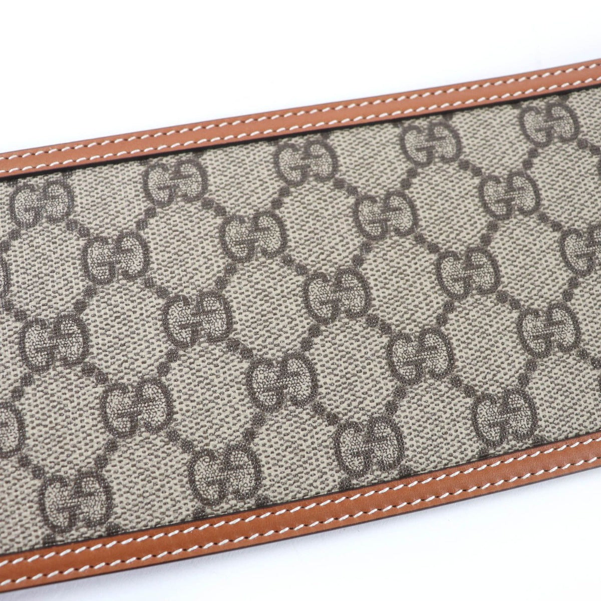 Gucci GG Supreme Wide Belt Brown — view 6