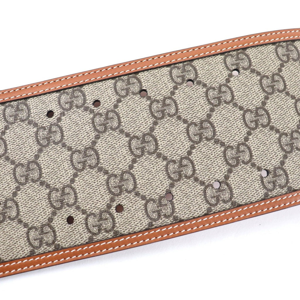 Gucci GG Supreme Wide Belt Brown — view 7